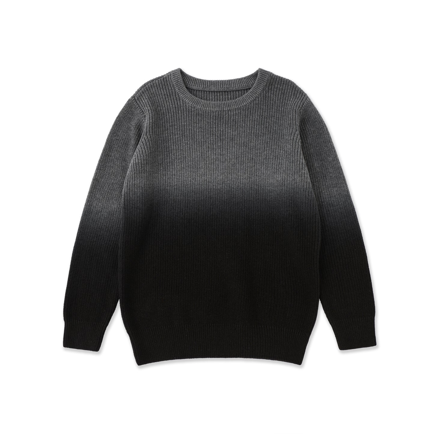 Ombre Knit Pullover – Boys’ Gradient Sweater 048 Teal / 8