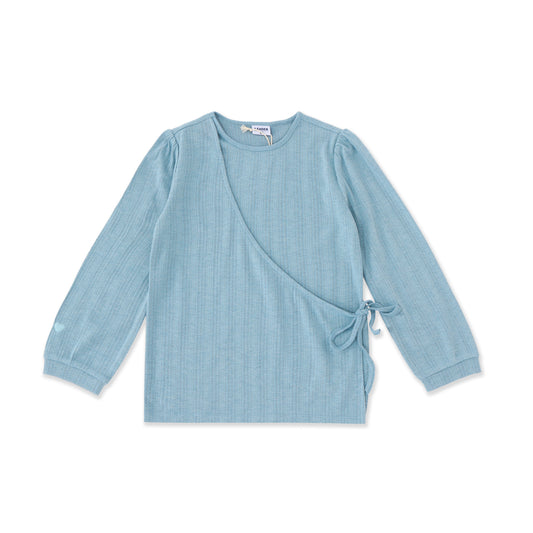 Wrap Soft Jersey Top 002 Blue / 18