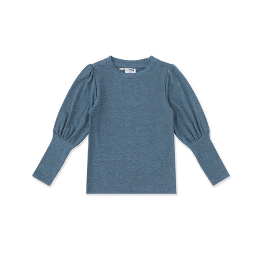 Waffle Layered Top 003 Denim / 10