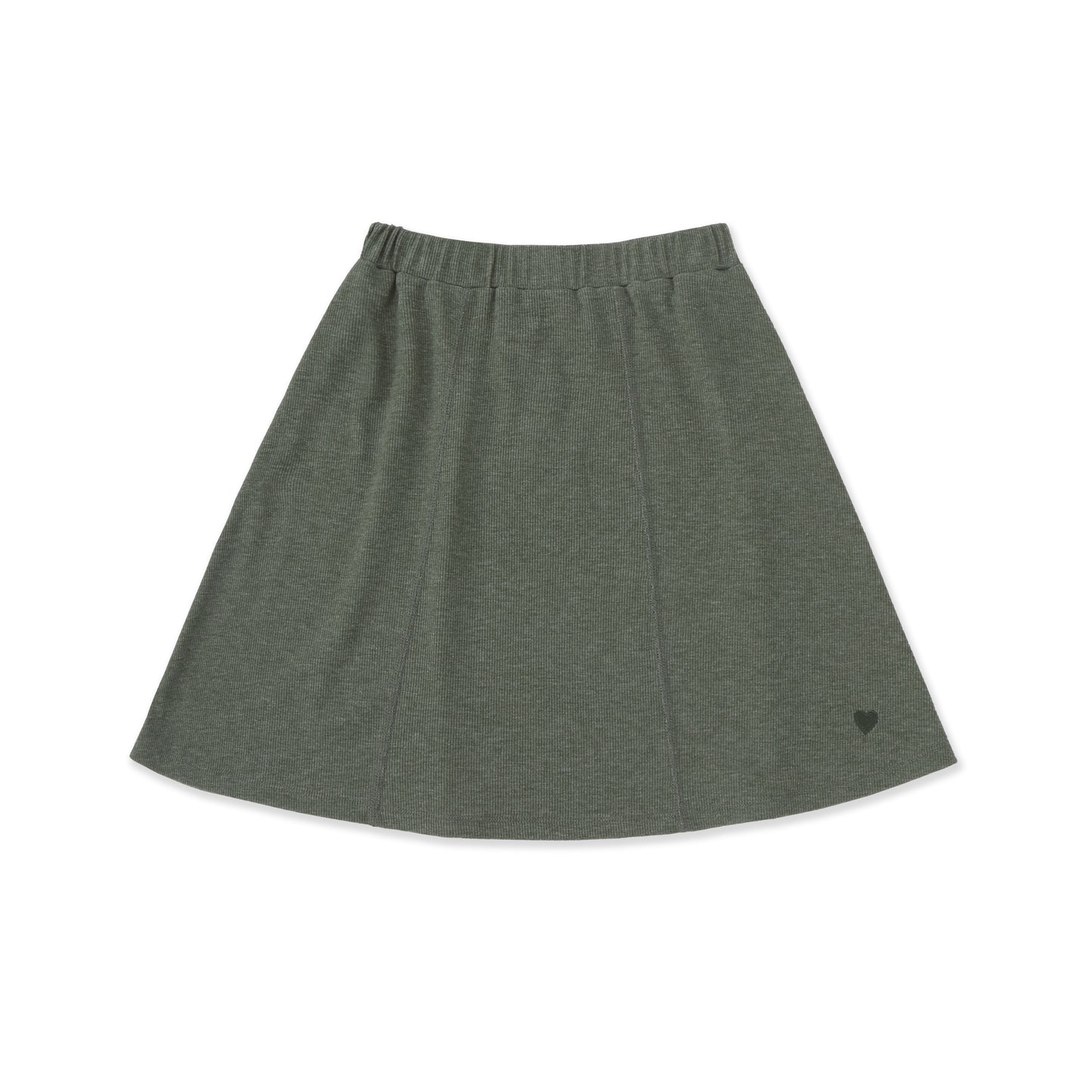 Waffle Flare Skirt 005 Green / 12