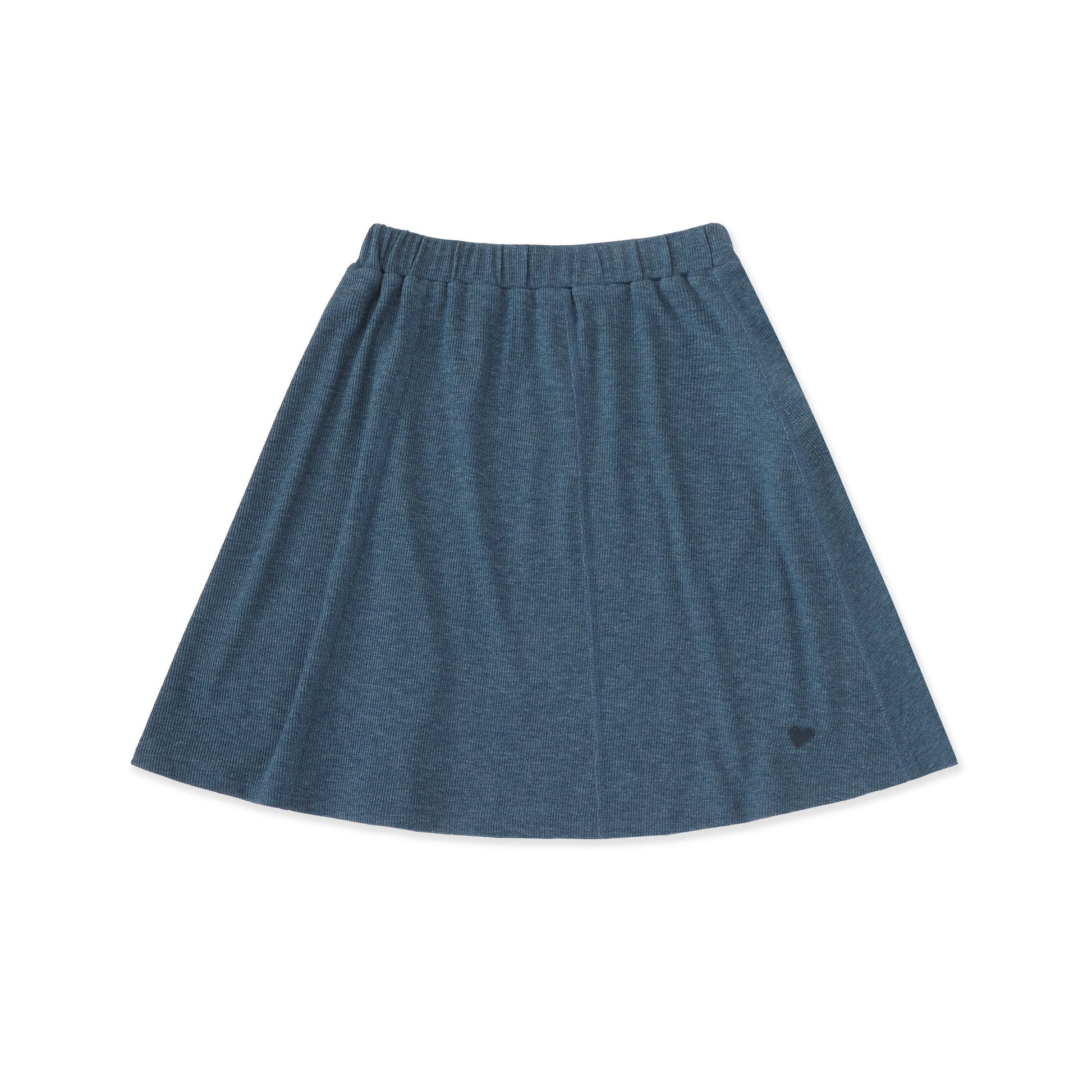 Waffle Flare Skirt 005 Denim / 12