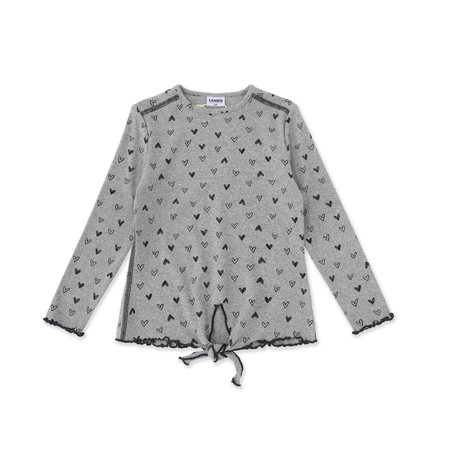 Soft Floral Knit Top 006 Grey / 14
