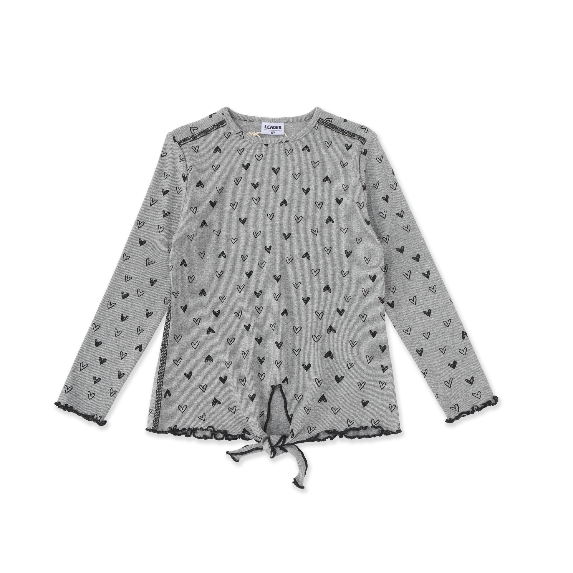 Soft Floral Knit Top 006 Grey / 14