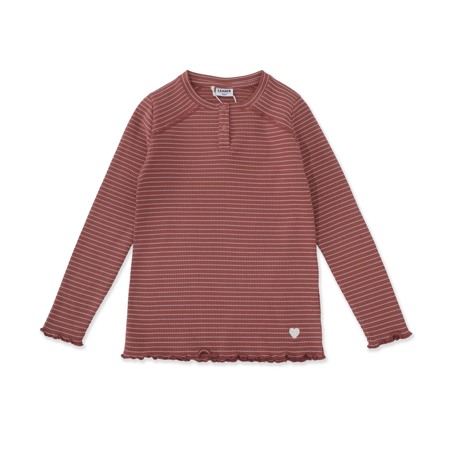 Everyday Stripe Pullover 011 Maroon / 16