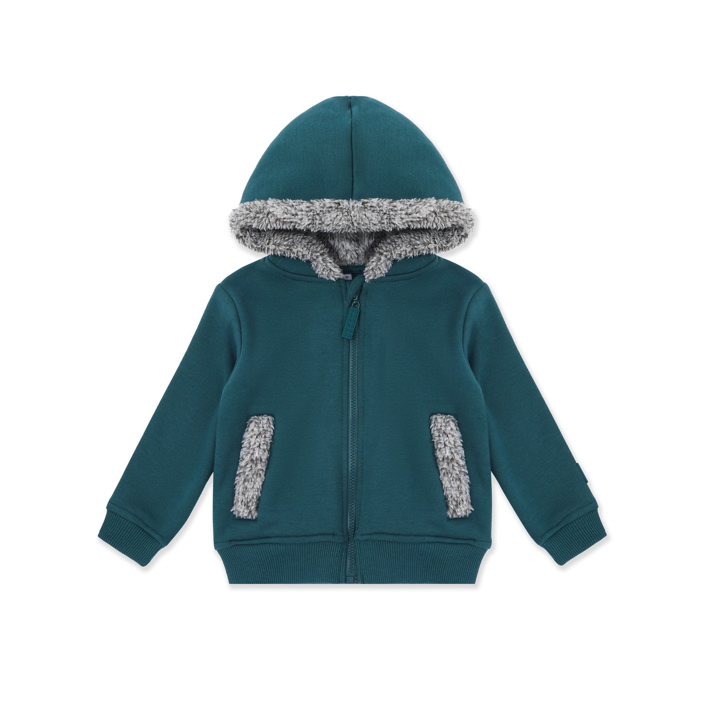 Boys Fleece Zip Hoodie 015 Green / 3-6M