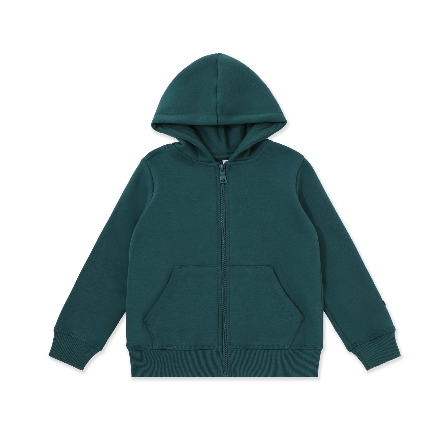 Boys Zip Hoodie 017 Green / 10