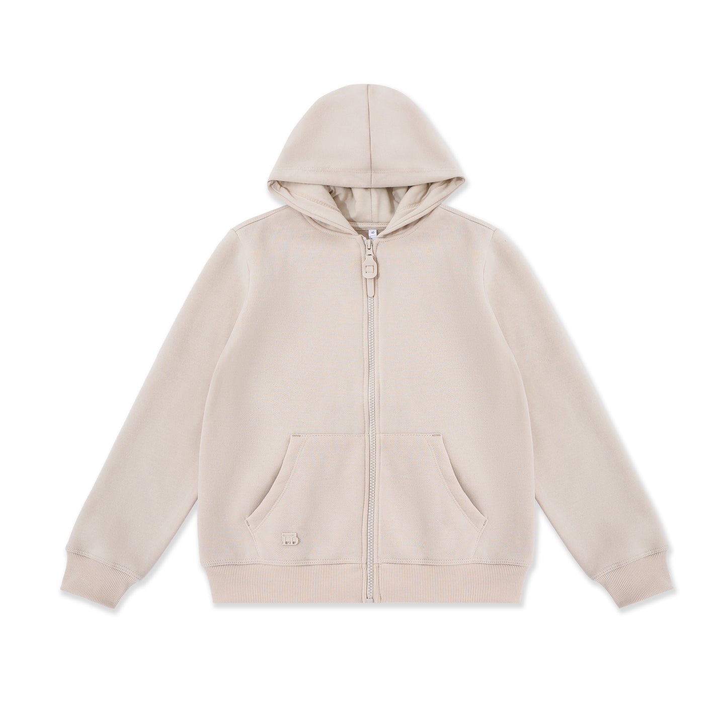 Girls Zip Hoodie 018 Beige / 16