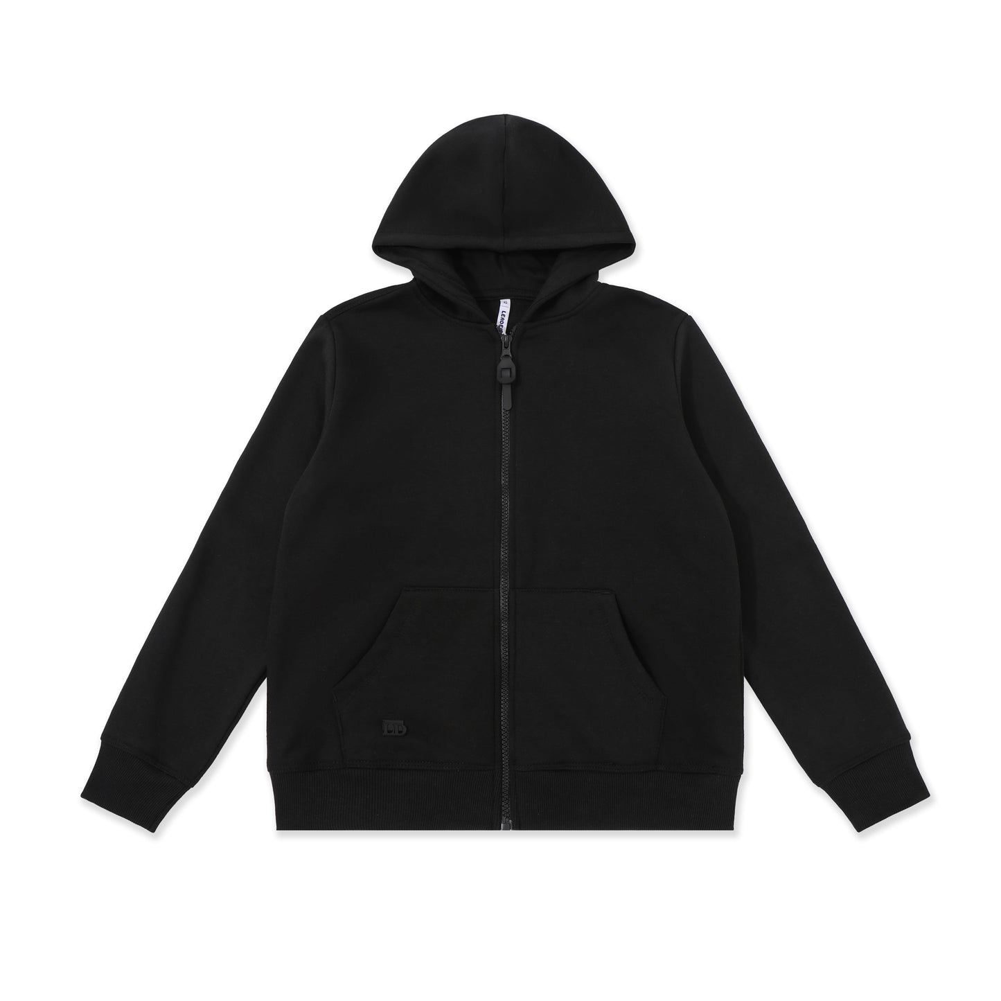 Boys Zip Hoodie 020 Black / 16