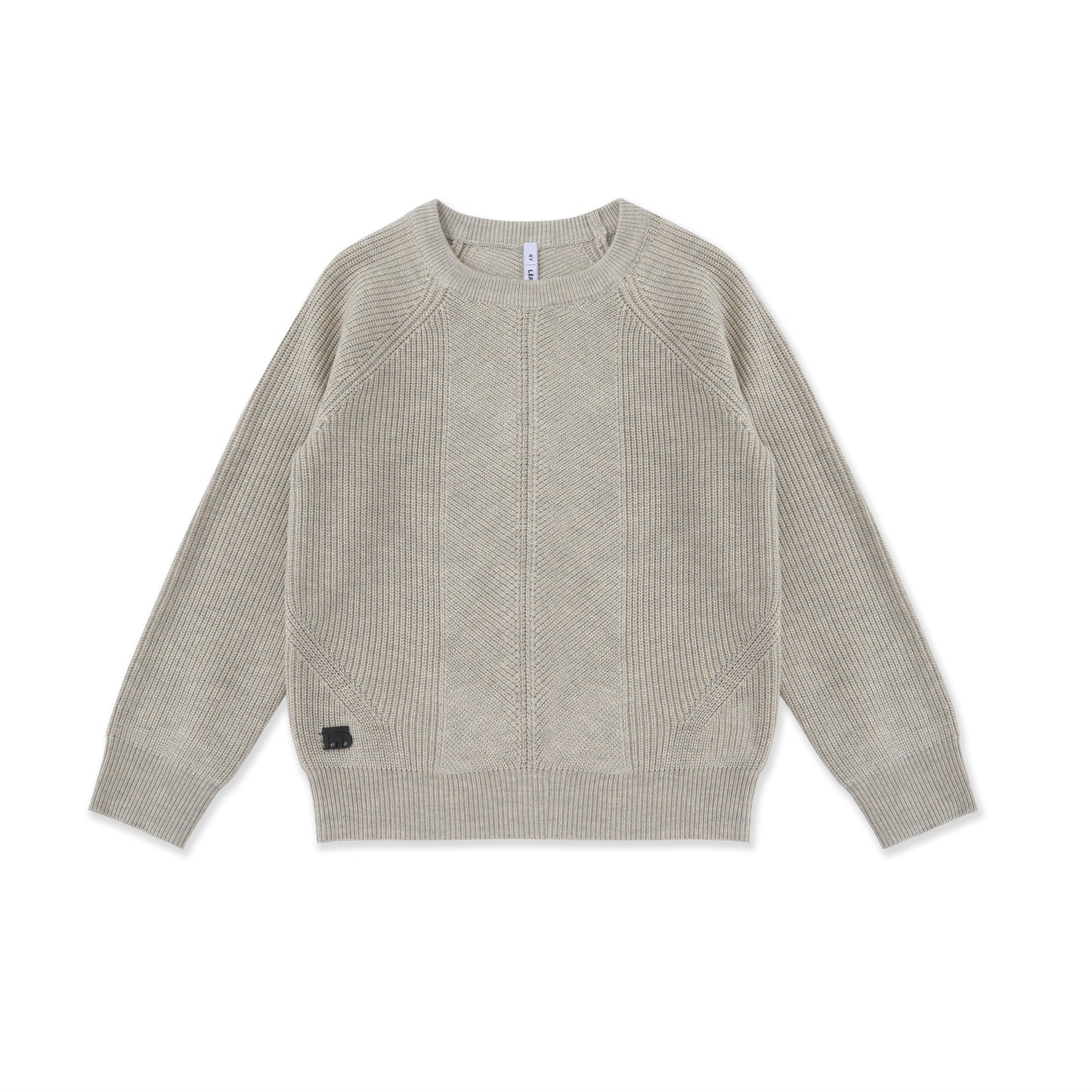 Chevron Panel Sweater 052 Beige / 16