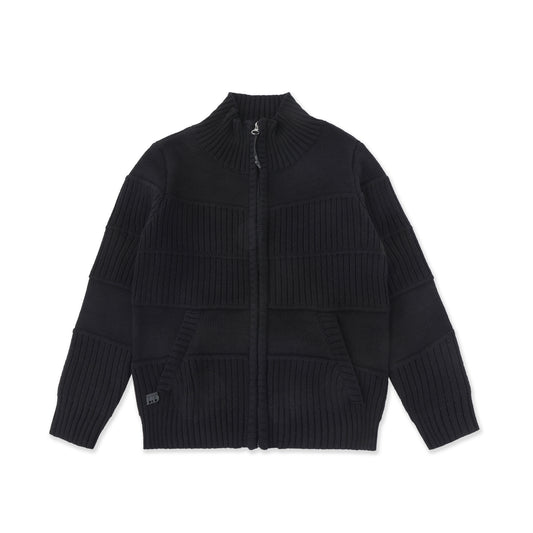 Ribbed Chest Patch Sweater 053 Black / 12
