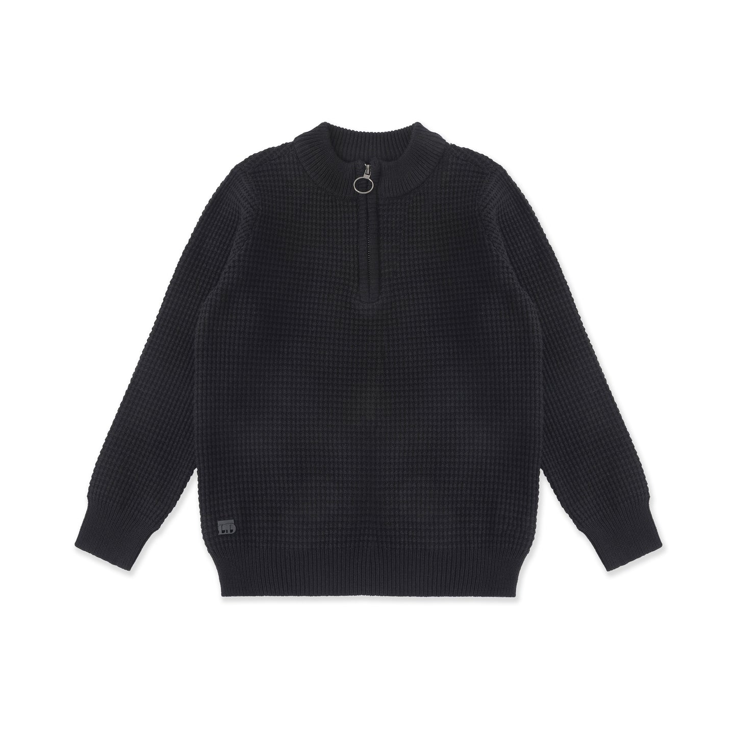 Contrast Shoulder Sweater 055 Black / 20