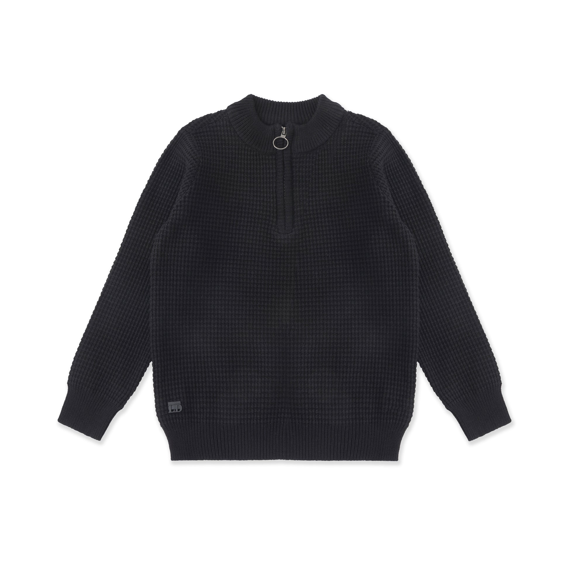 Contrast Shoulder Sweater 055 Black / 20