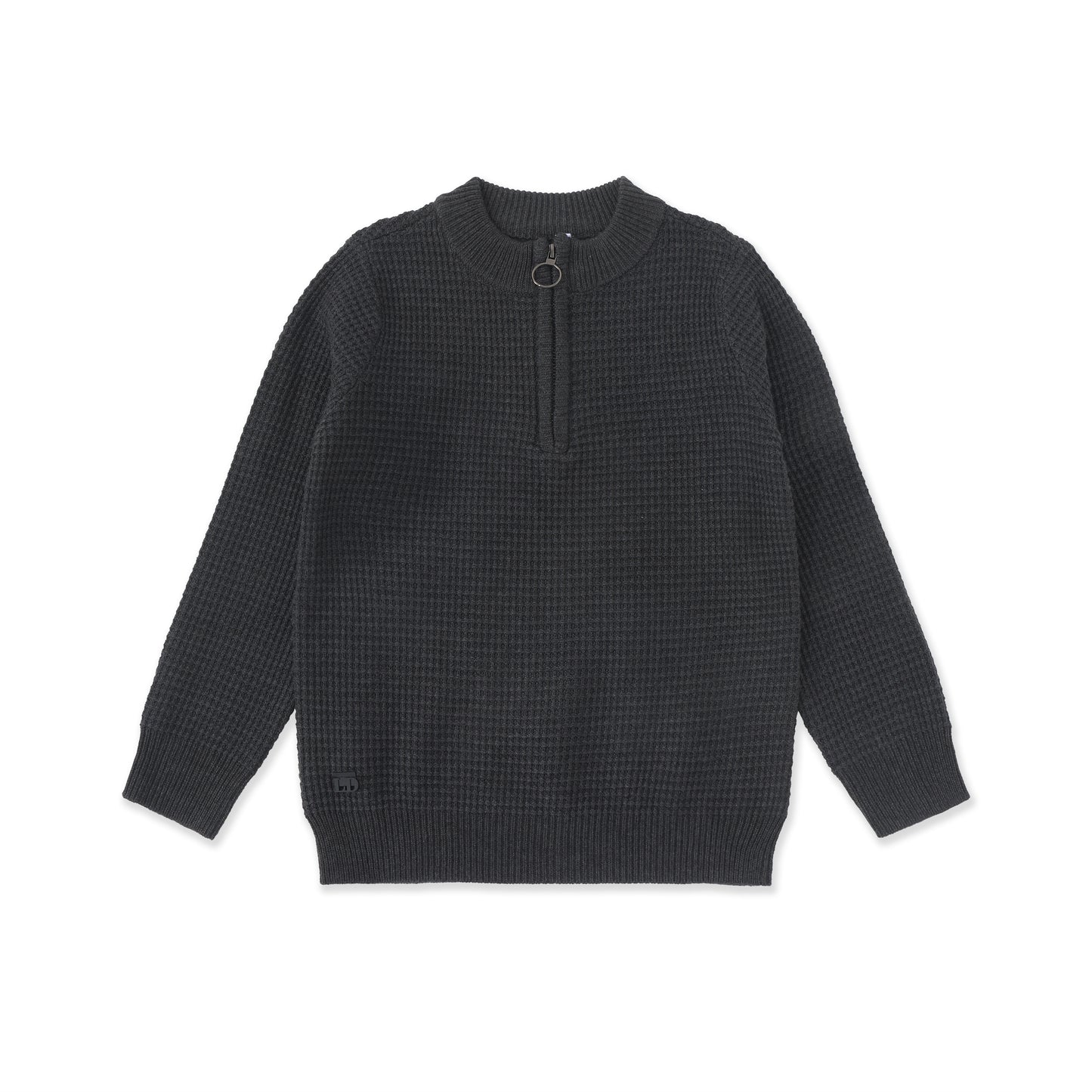 Contrast Shoulder Sweater 055 Dark Grey / 20