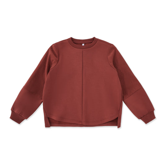 Corduroy Sweatshirt 057 Maroon / 16