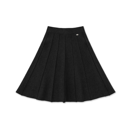 Pleated knit skirt 062 Beige / 8