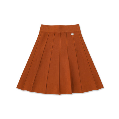 Pleated knit skirt 062 Beige / 8