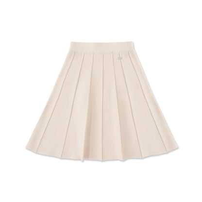 Pleated knit skirt 062 Cream / 8