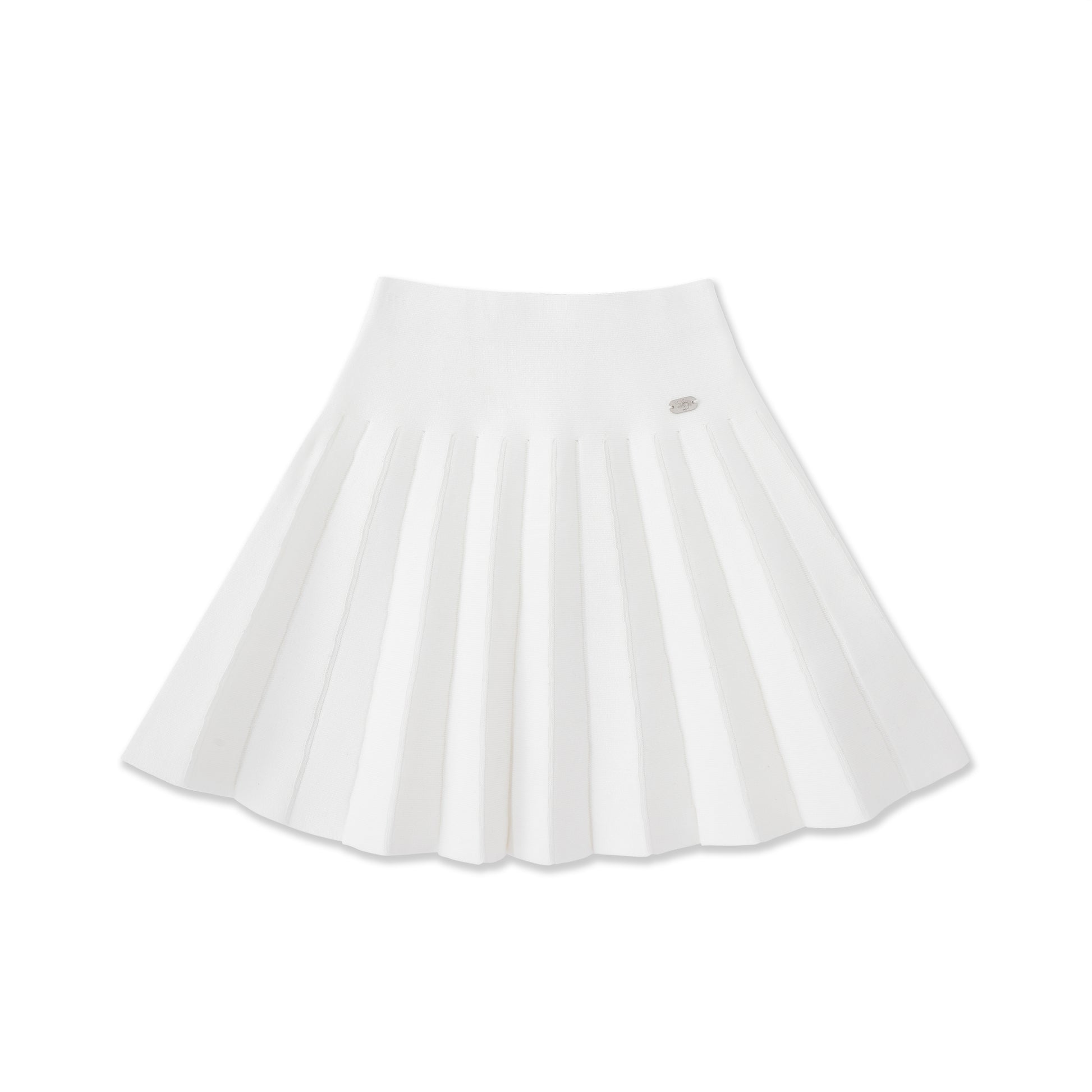 Pleated knit skirt 064 Cream / 8