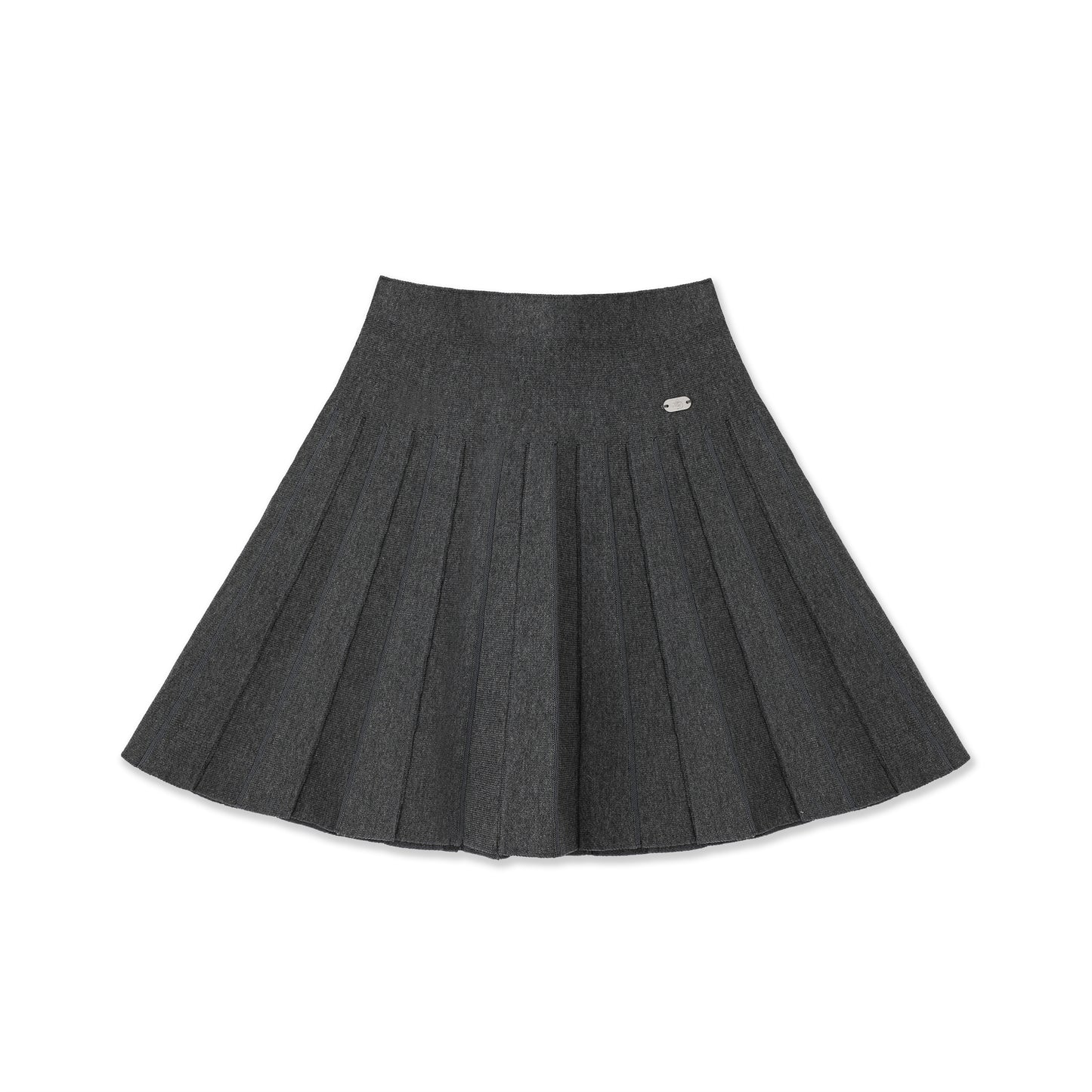 Pleated knit skirt 064 Grey / 8