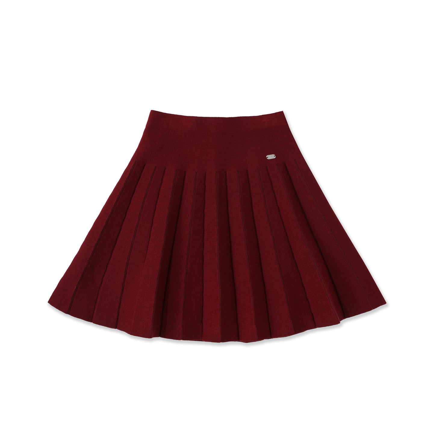 Pleated knit skirt 064 Maroon / 8