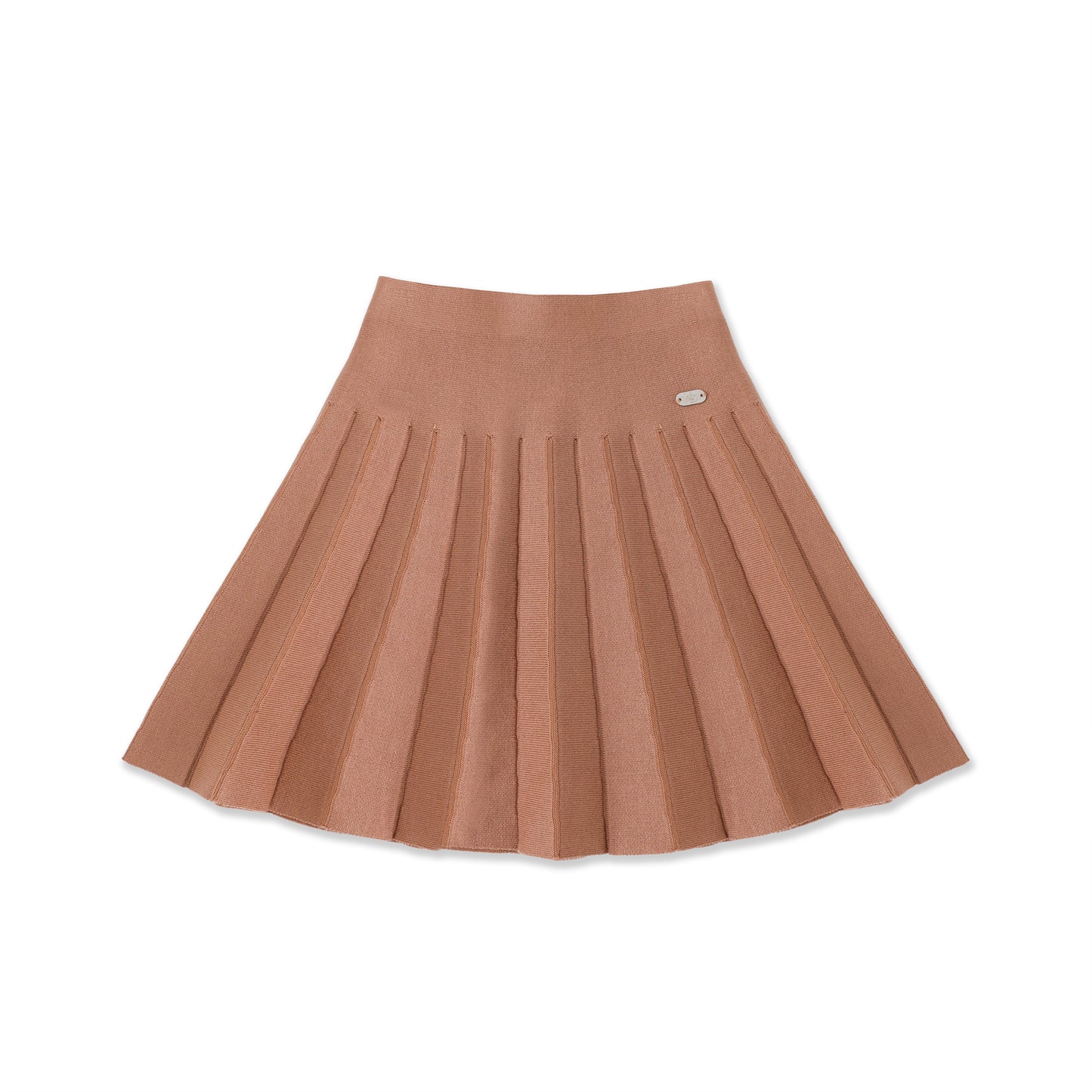 Pleated knit skirt 064 Brown / 8