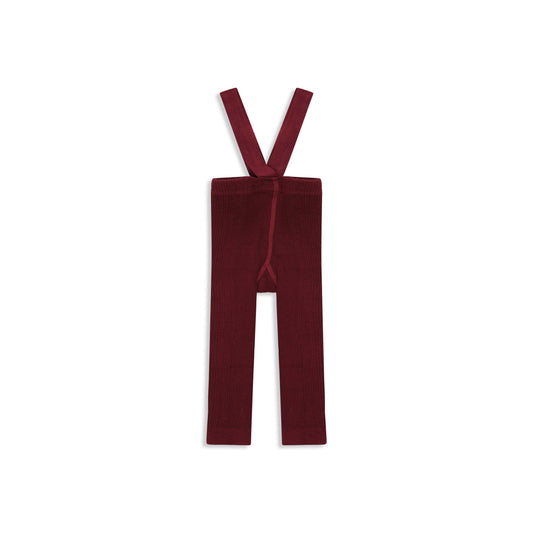 Suspender leggings 133 Maroon / 0-6