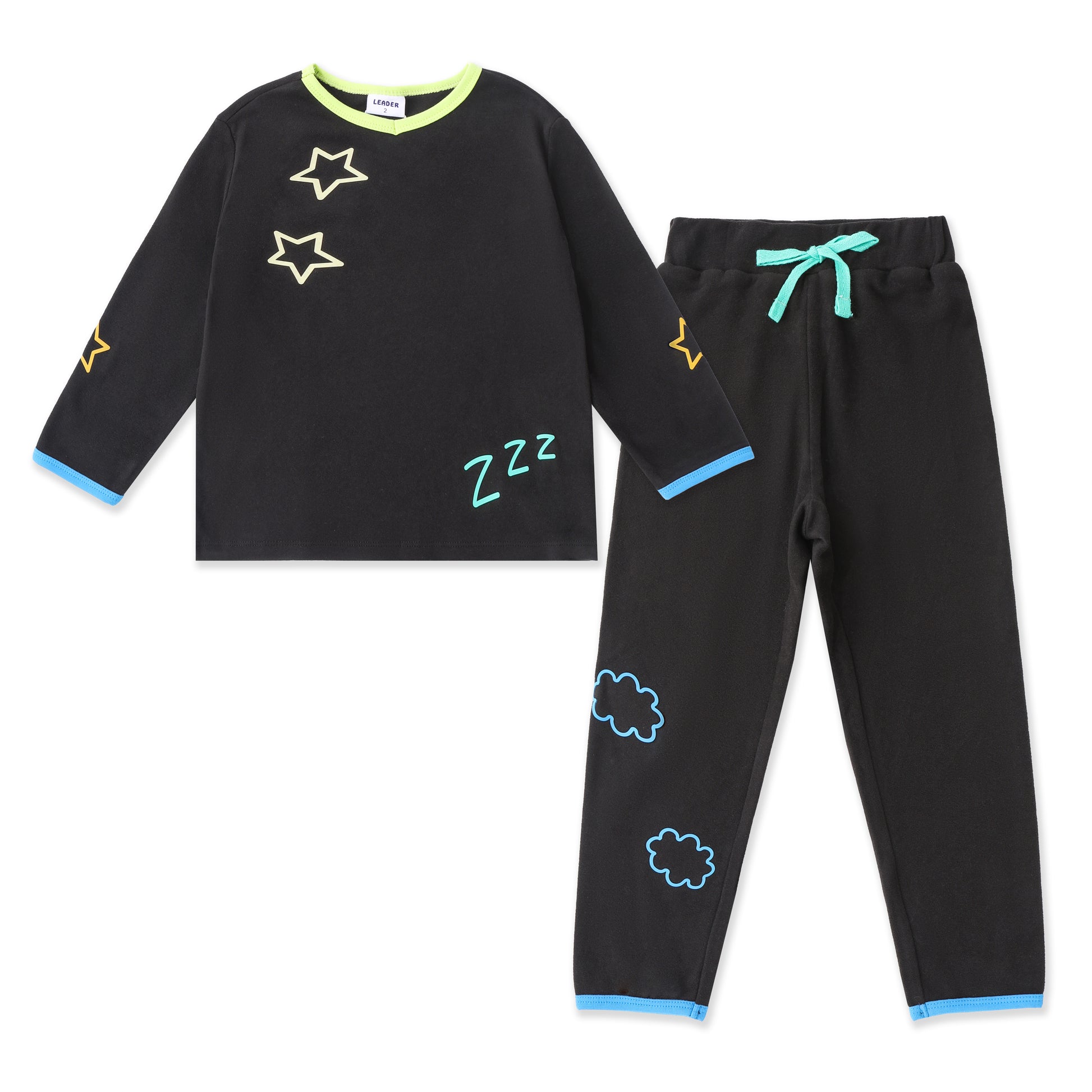 Dream Doodles Pajama Set 229 Black / 10