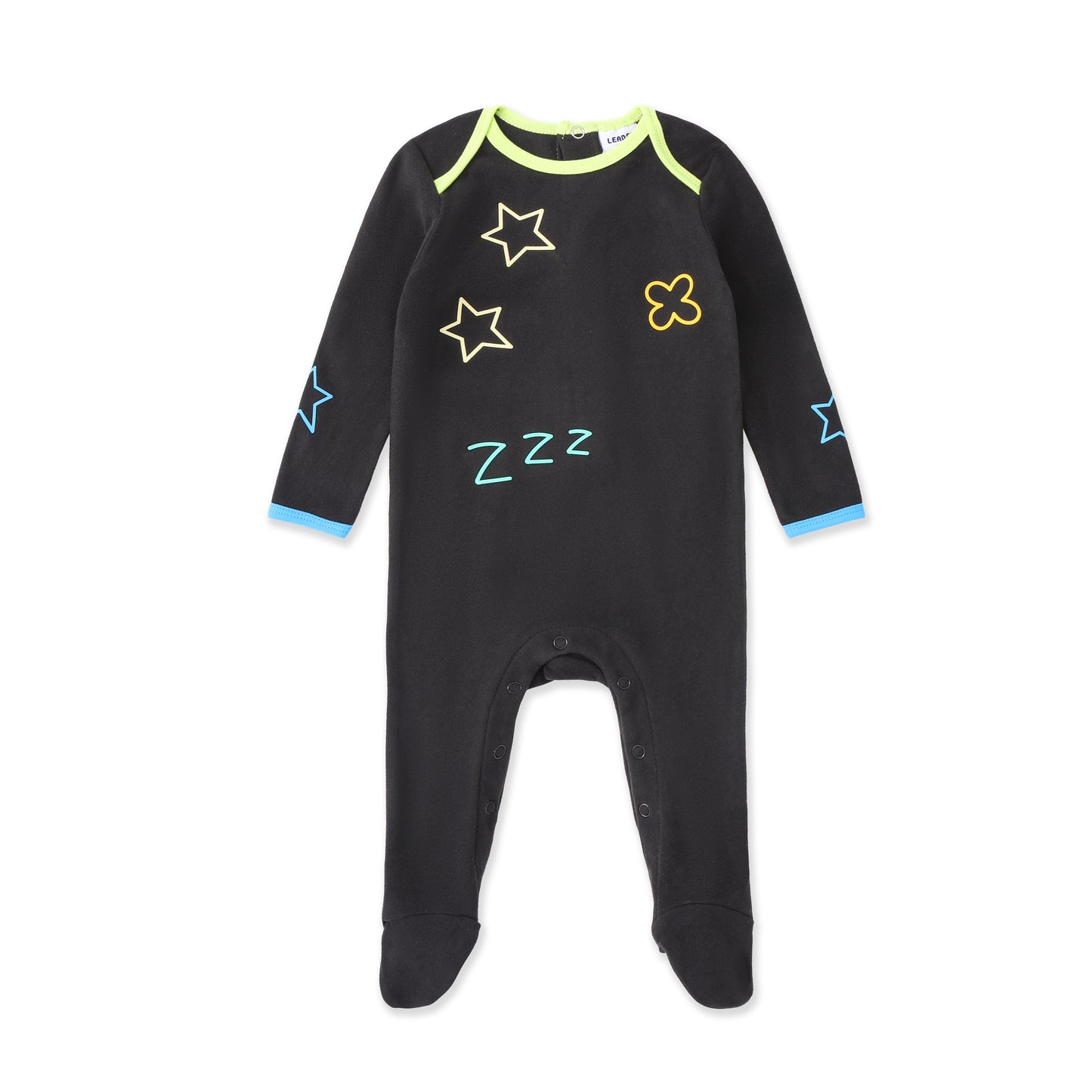 Dream Doodles Footie Pajama 230 Black / 3-6M