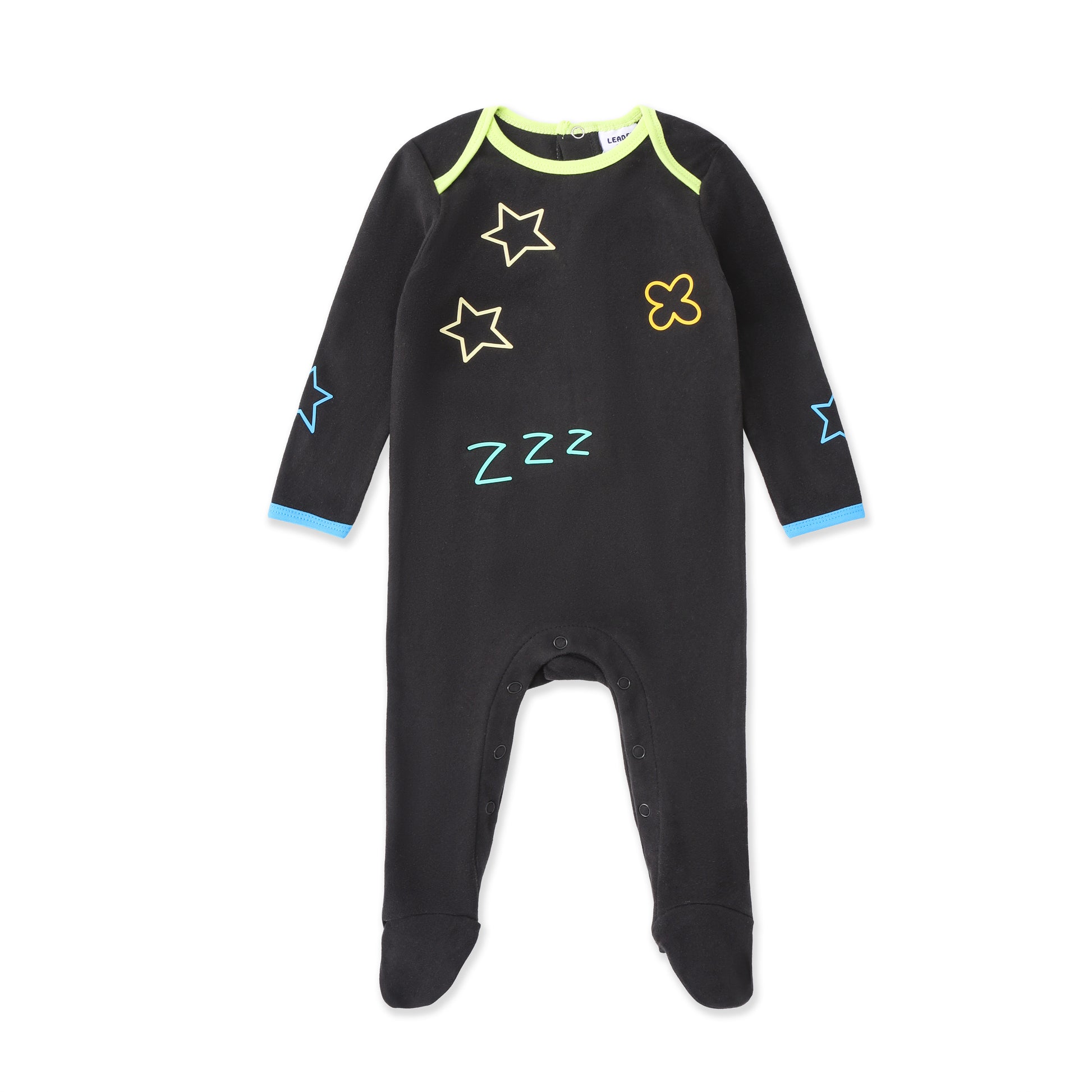 Dream Doodles Footie Pajama 230 Black / 3-6M