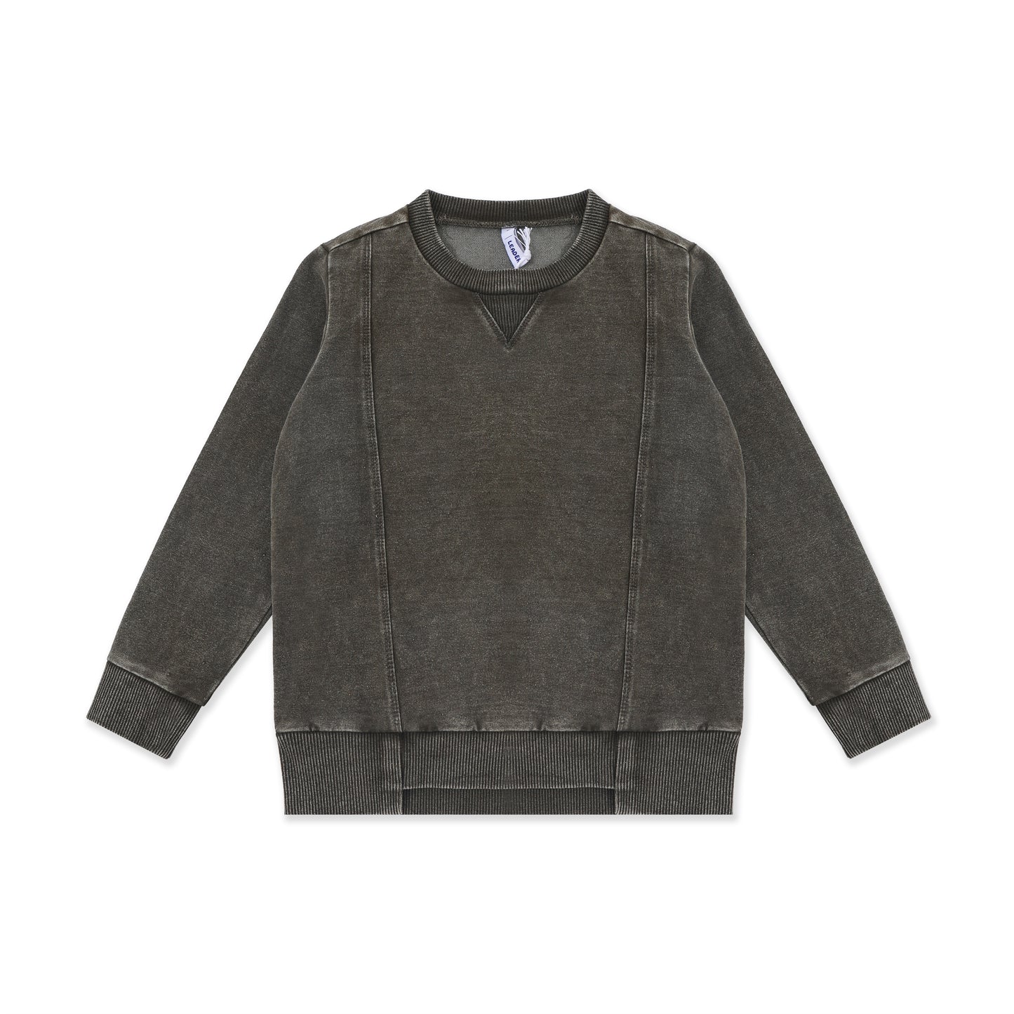 Acid Wash Crewneck Sweatshirt 240 Green / 12