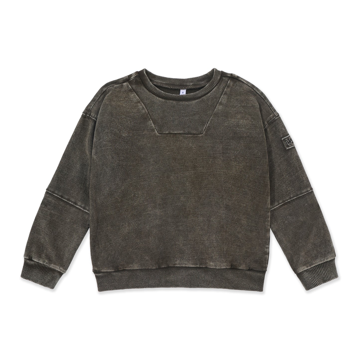 Acid Wash Crewneck Sweatshirt — Teens 242 Green / 16