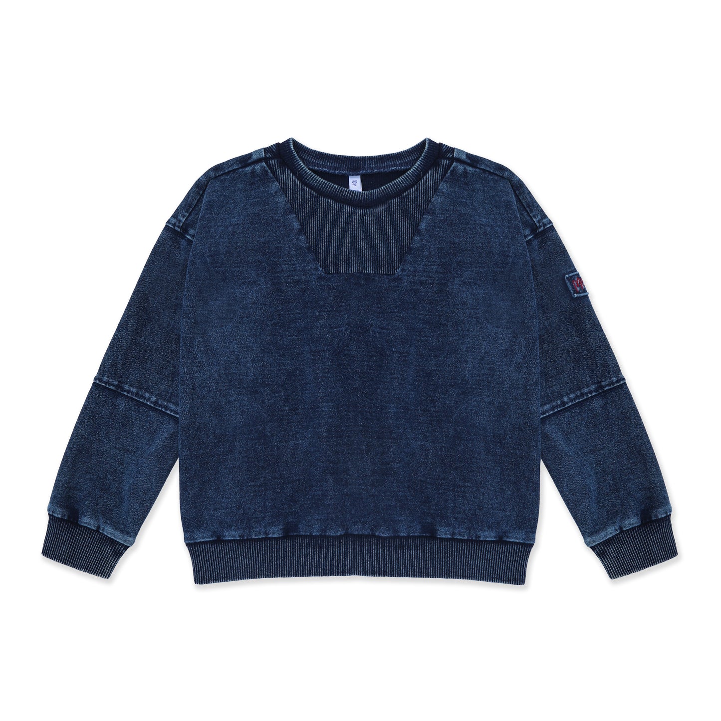 Acid Wash Crewneck Sweatshirt — Teens 242 Blue / 16