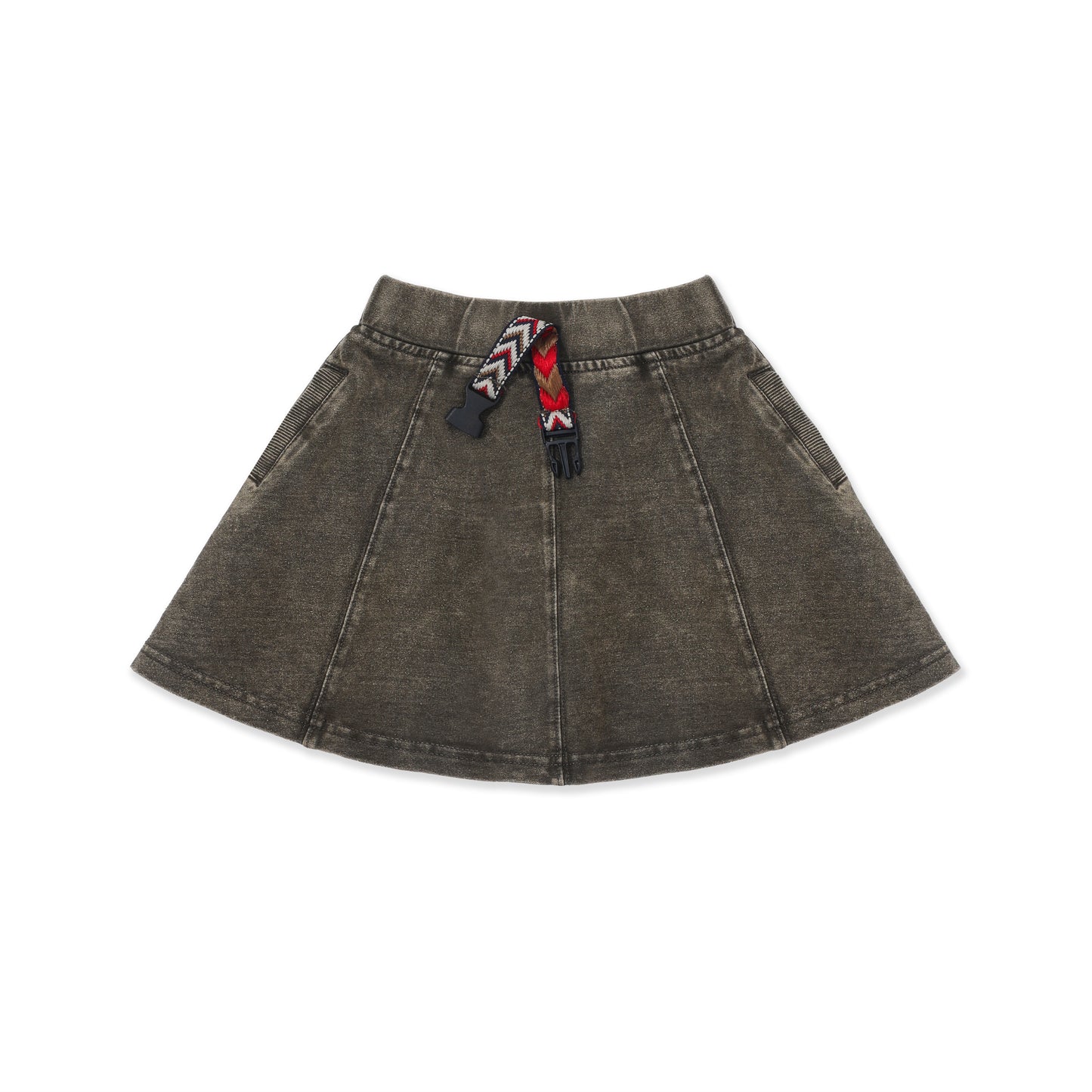 Acid Wash Panel Skirt 243 Green / 8