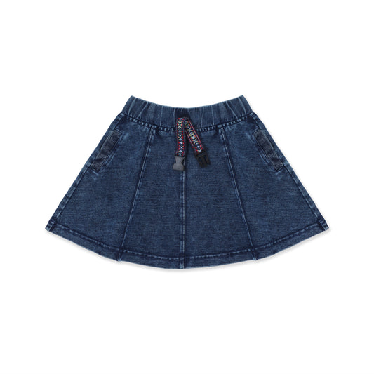 Acid Wash Panel Skirt 243 Blue / 8