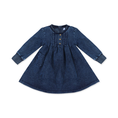 Acid Wash Pleated Dress 247