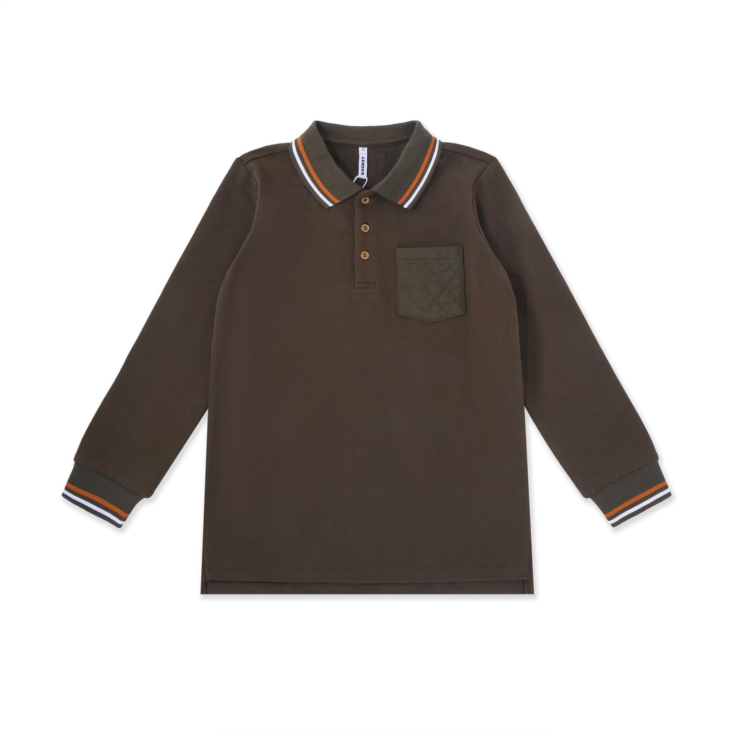 Quilted Pocket Polo 255 Green / 16