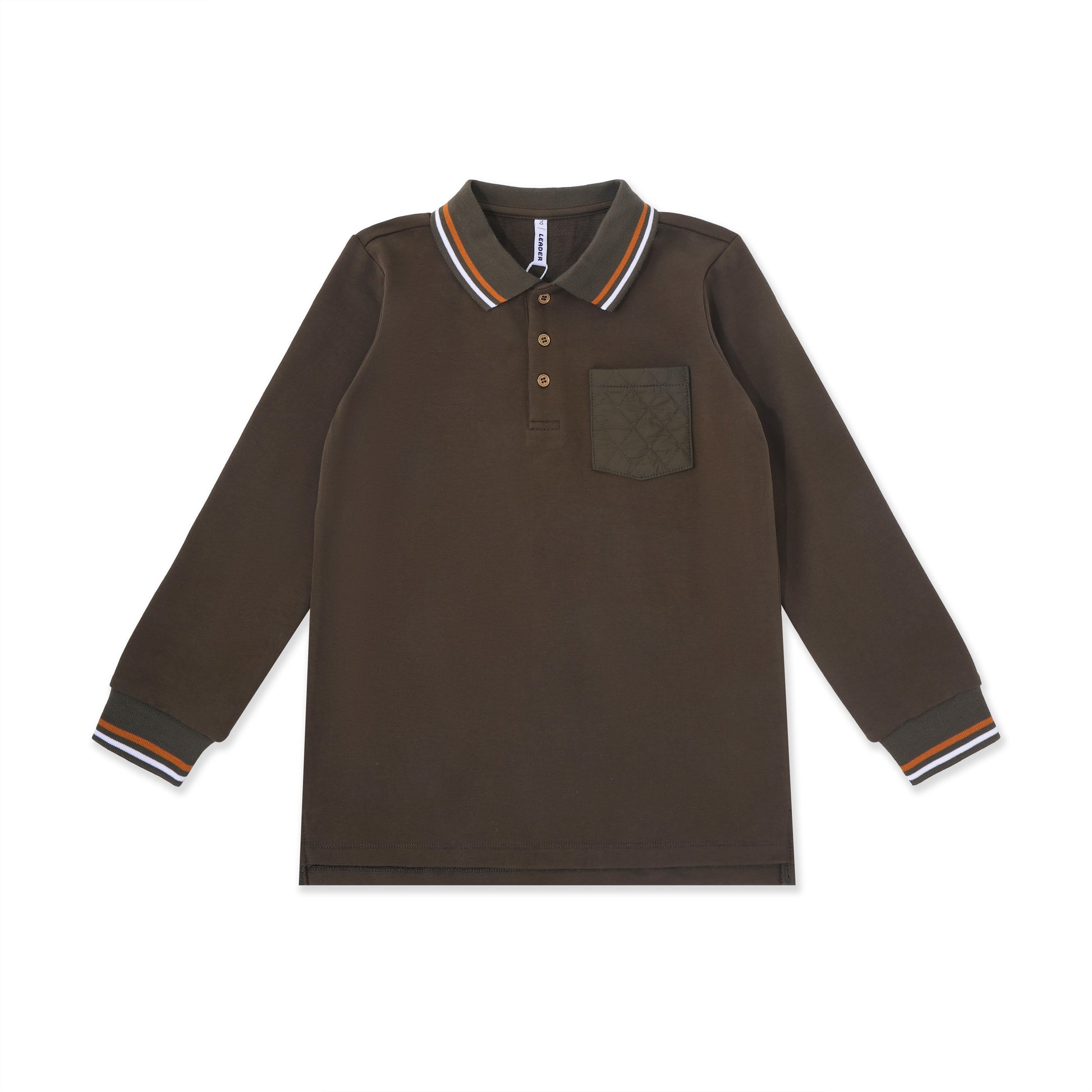 Quilted Pocket Polo 255 Green / 16