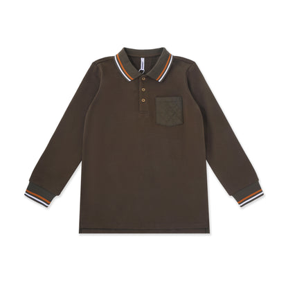 Quilted Pocket Polo 255 Green / 16