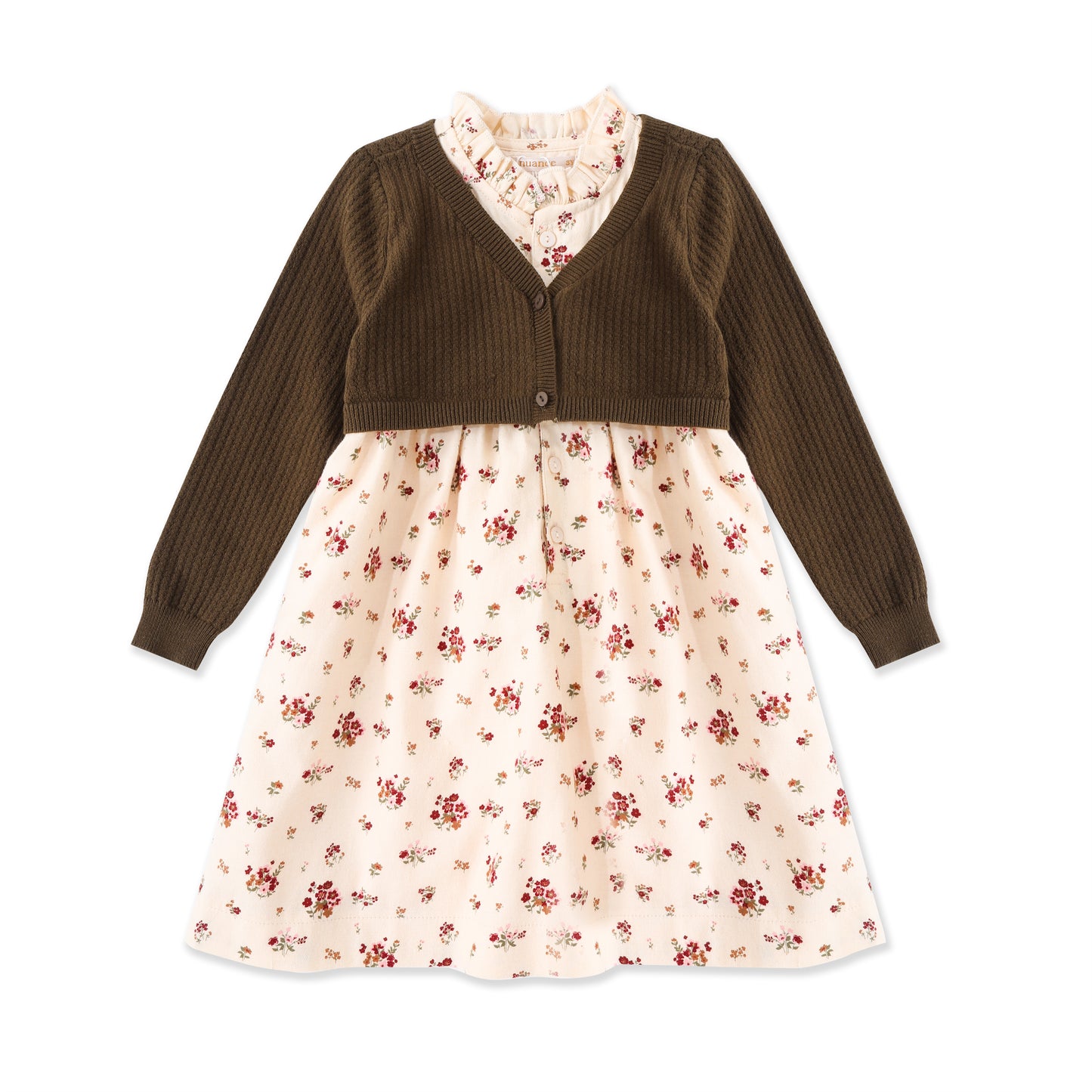 Vintage Garden Knit Cardigan Dress 259 Green / 8