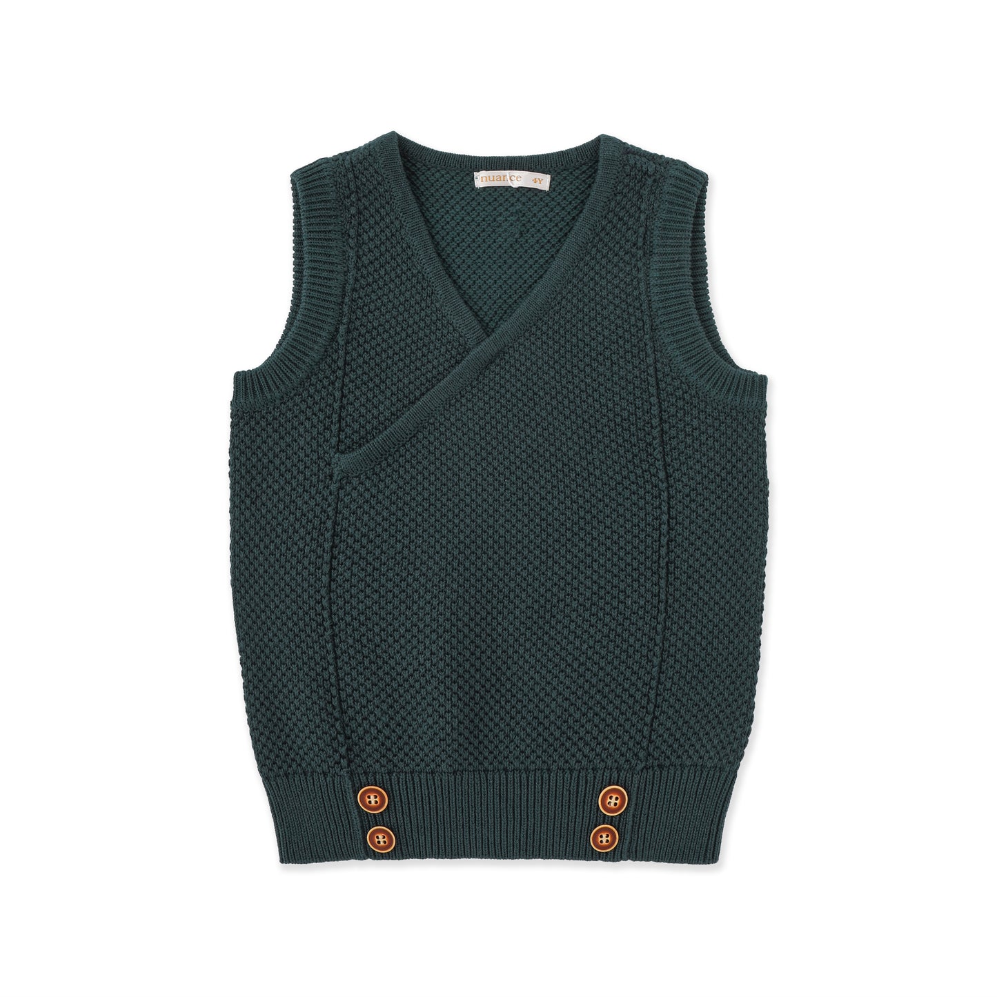 Vintage Garden Knit Vest 263 Teal / 16