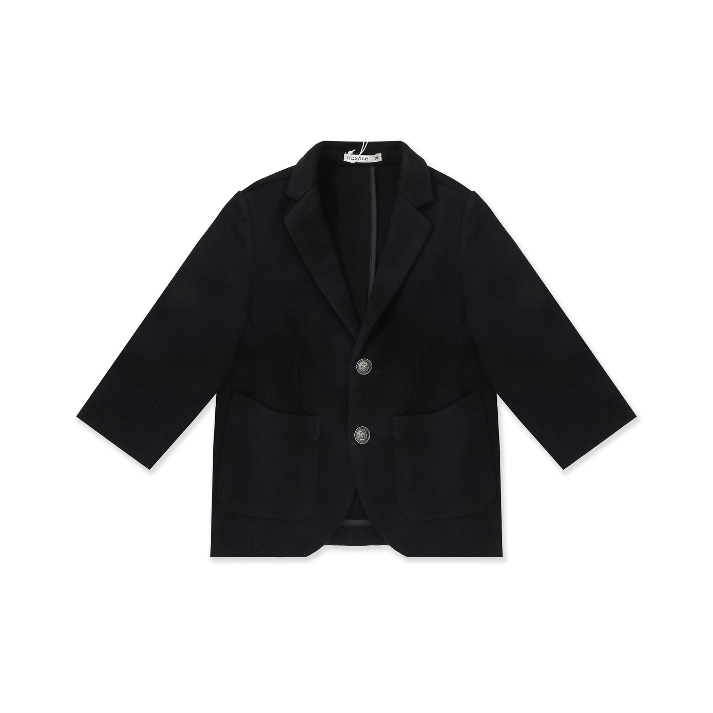Textured Knit Blazer 508 Black / 12