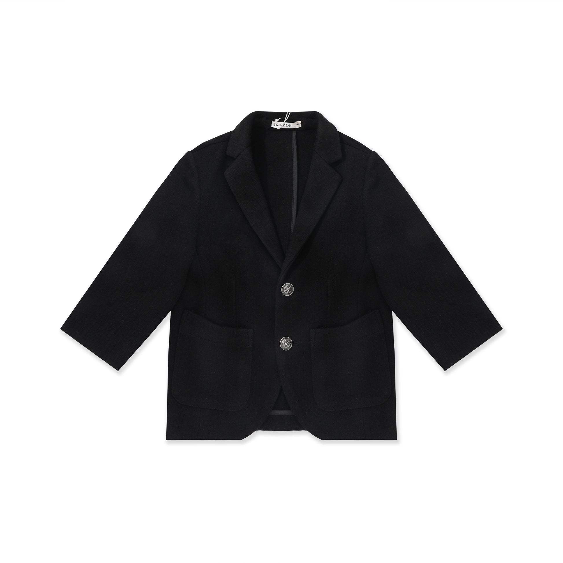 Textured Knit Blazer 508 Black / 12