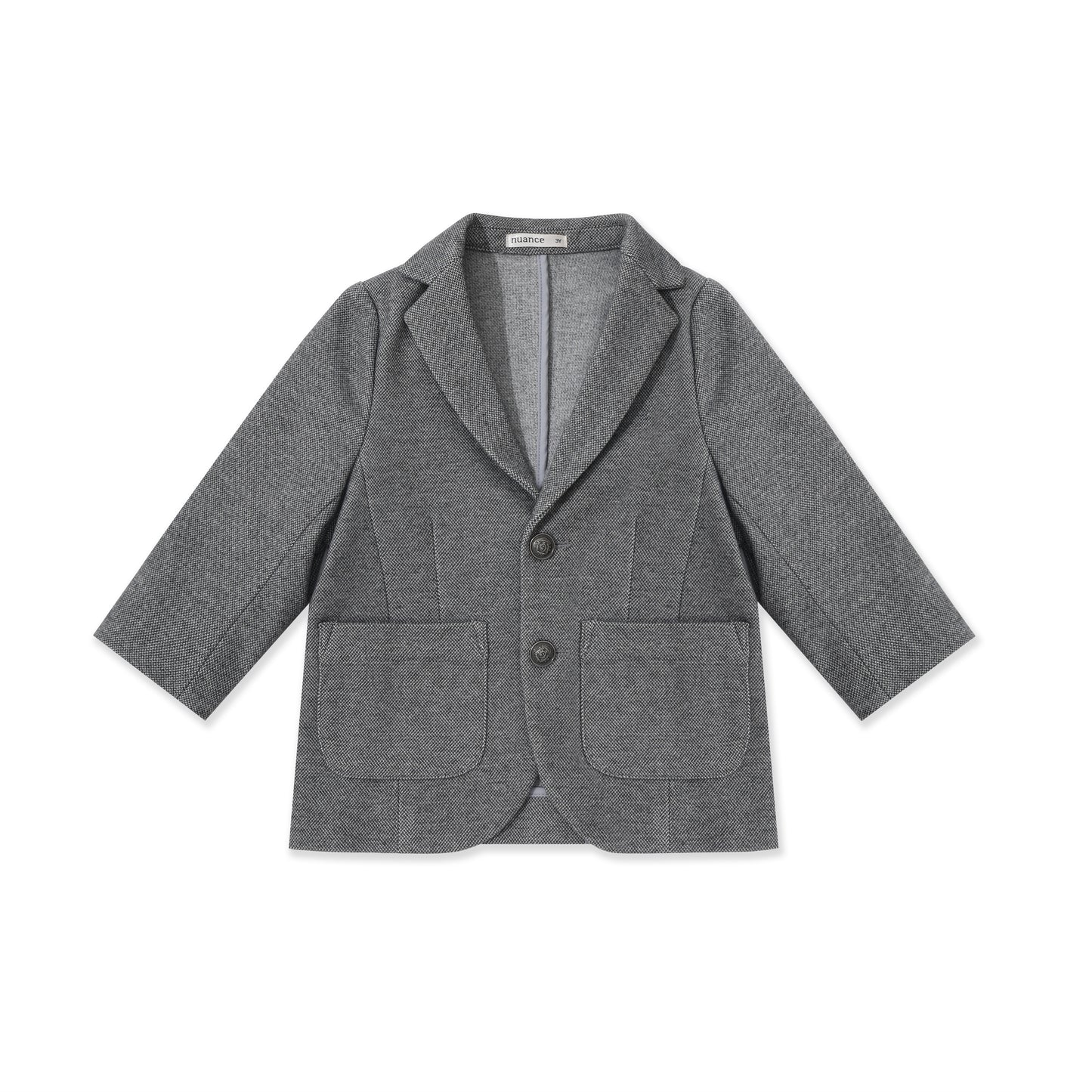 Textured Knit Blazer 508 Dark Grey / 12