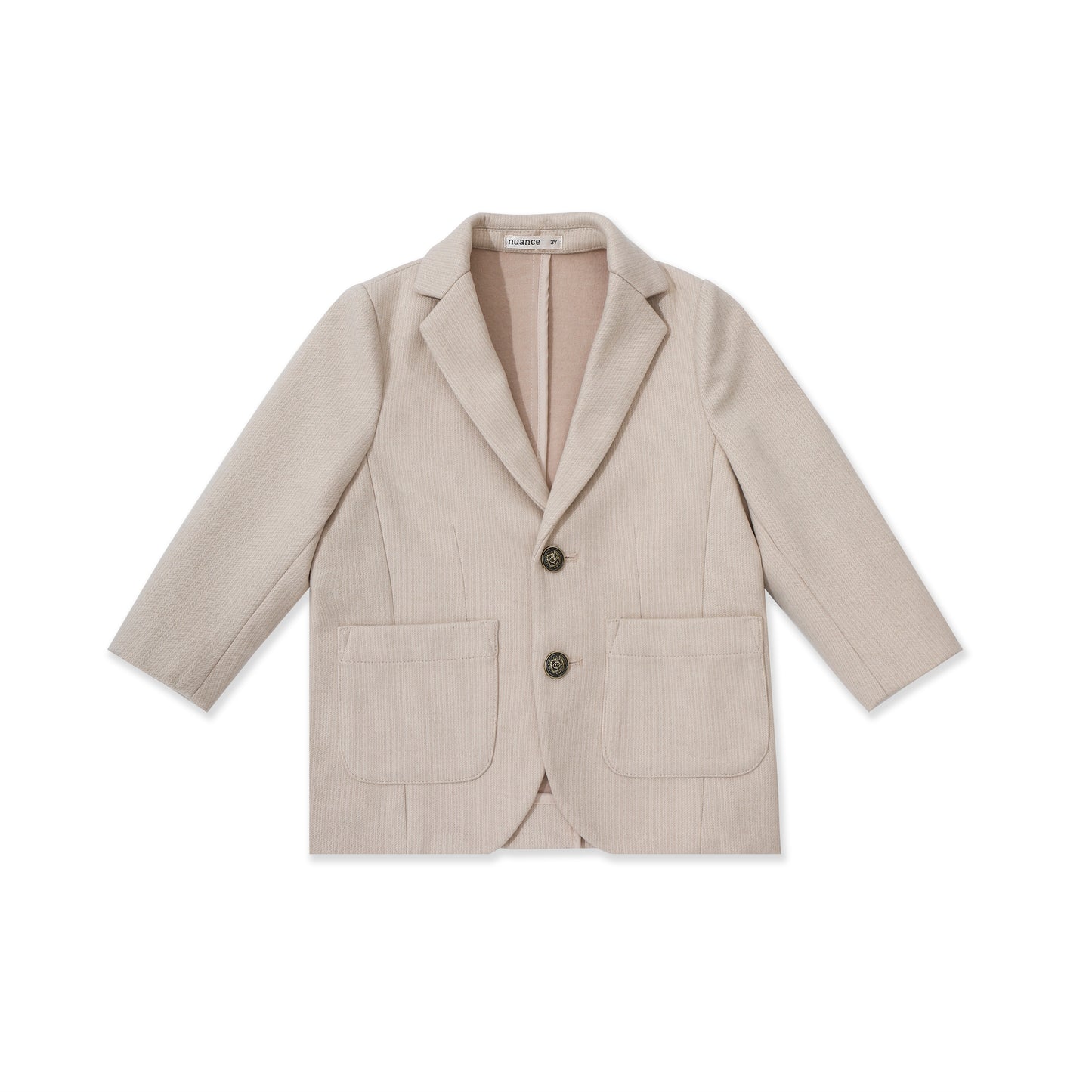 Textured Knit Blazer 508 Beige / 12
