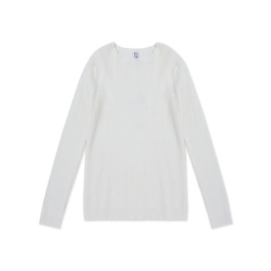 Classic Ribbed Crewneck — Teens 515 Cream / 18