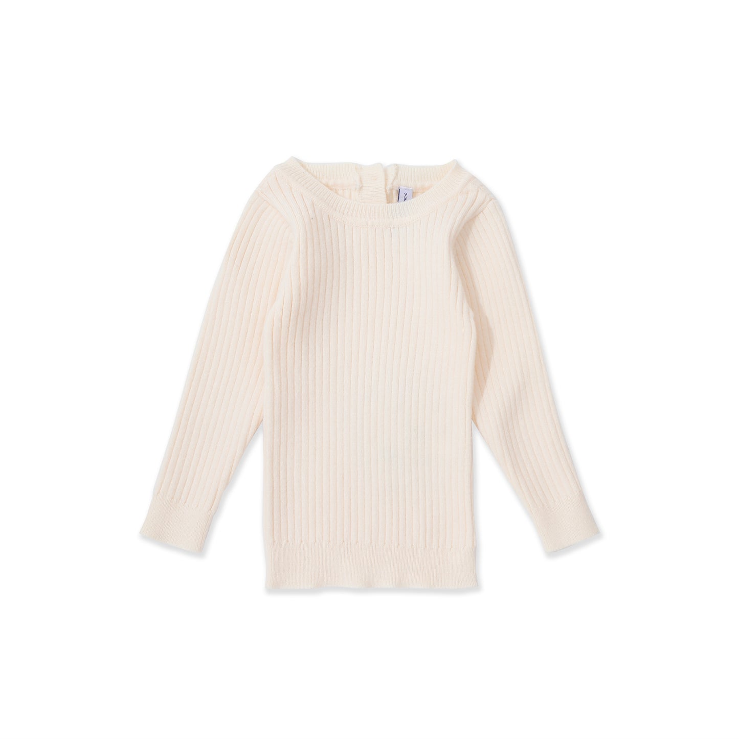 Classic Ribbed Crewneck — Baby 516 Beige / 0-3