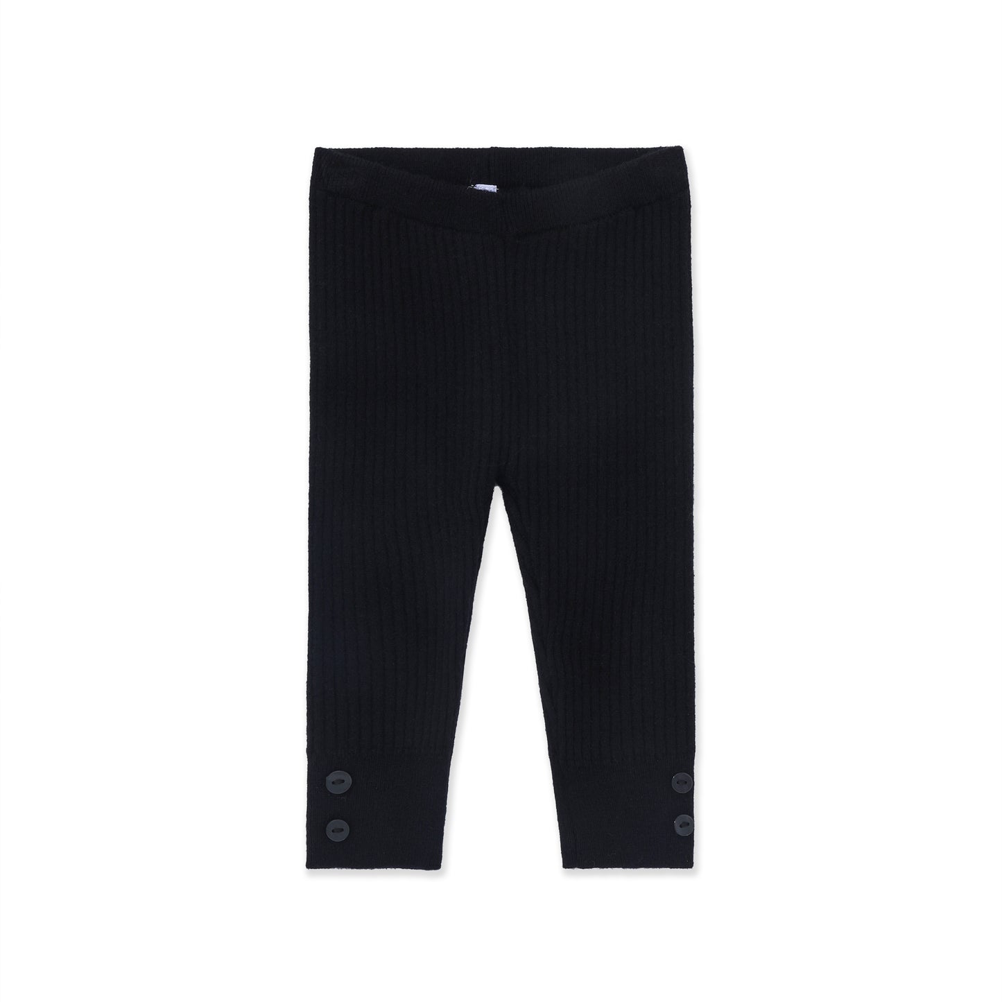 Striped Ribbed Legging 517 Black / 0-3