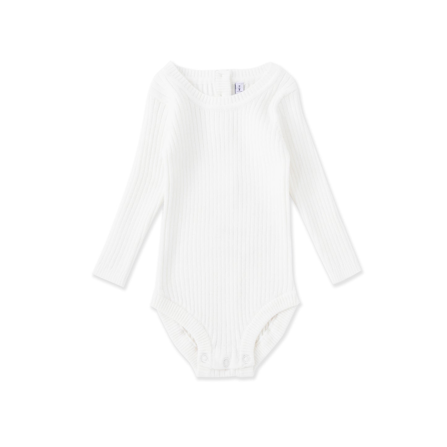 Ribbed Long Sleeve Bodysuit 519 Black / 2