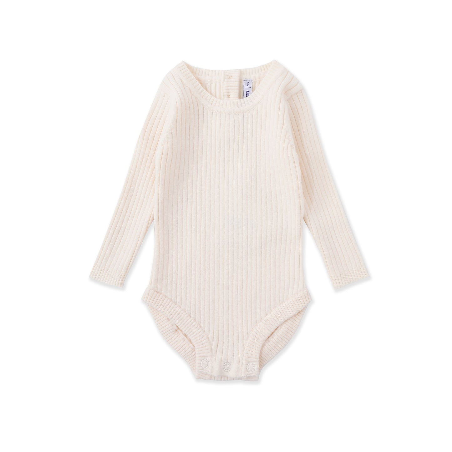 Ribbed Long Sleeve Bodysuit 519 Beige / 0-3