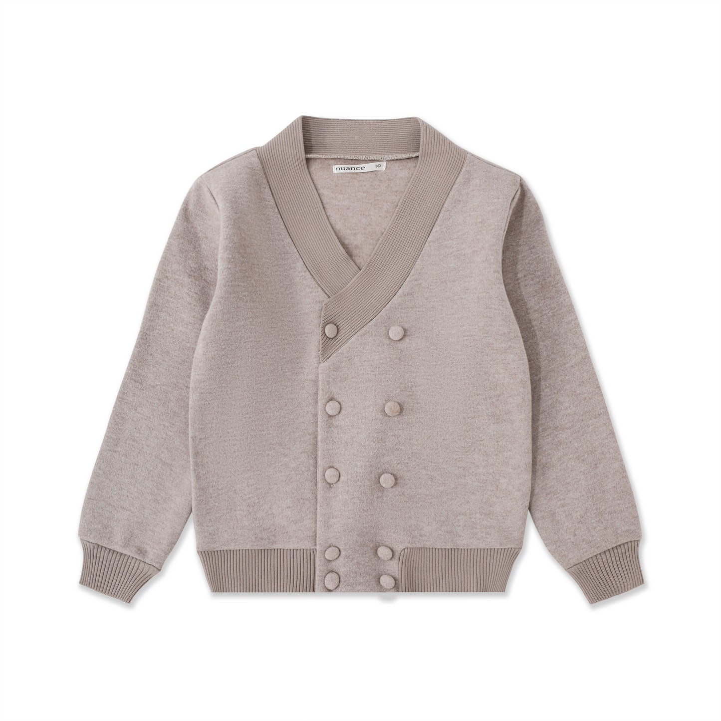 Boys’ Stretch Knit Cardigan — Tweed Look 524